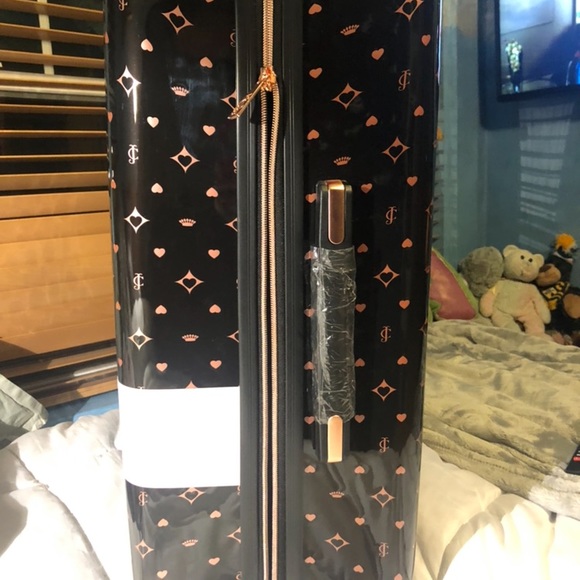 juicy couture rose gold luggage
